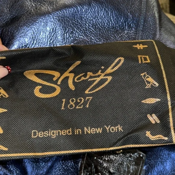 New Sharif Legacy Pearlized Slouchy Leather Hobo‎ with Wristlet - Picture 7 of 7